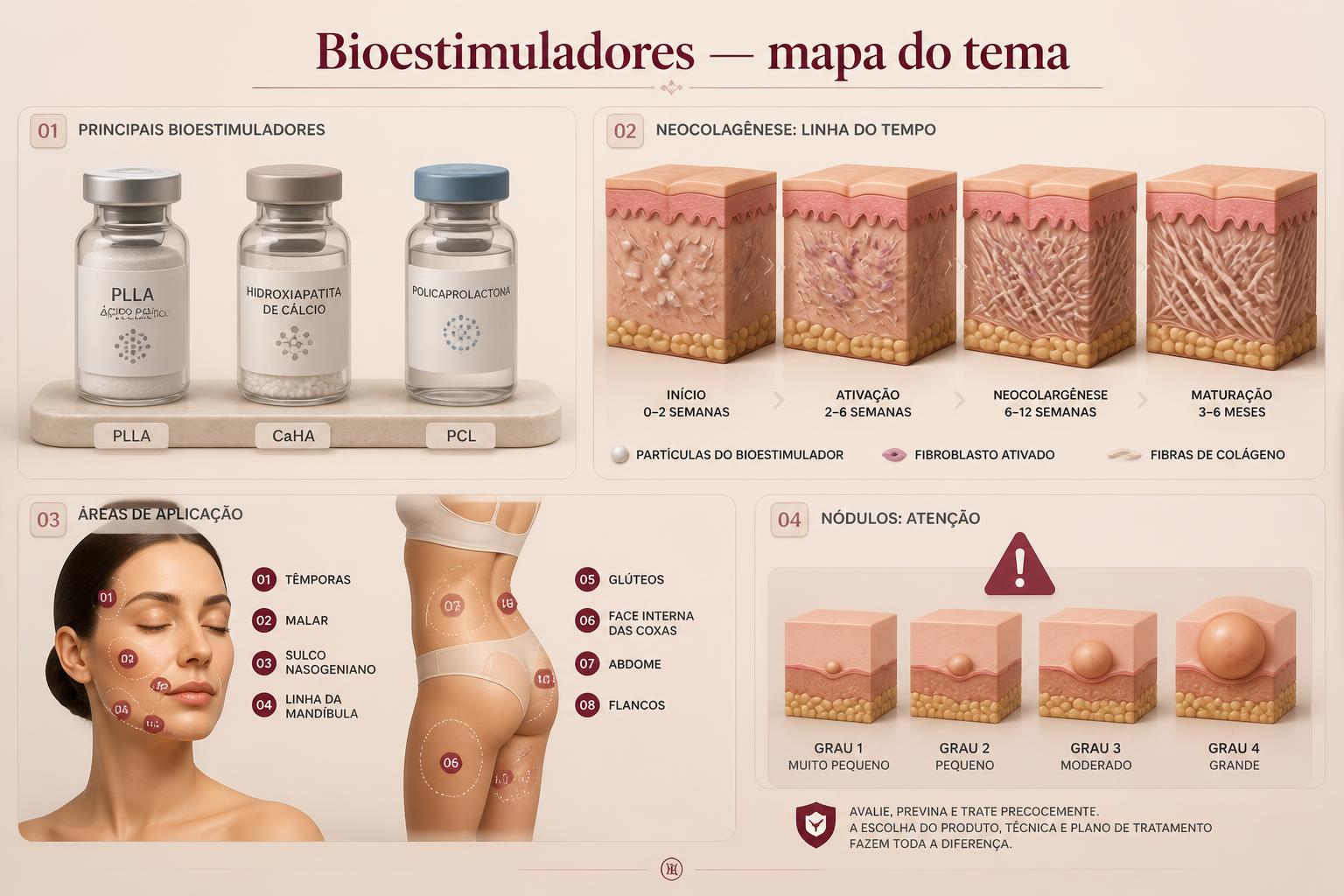 Prancha mapa do tema da apostila Bioestimuladores