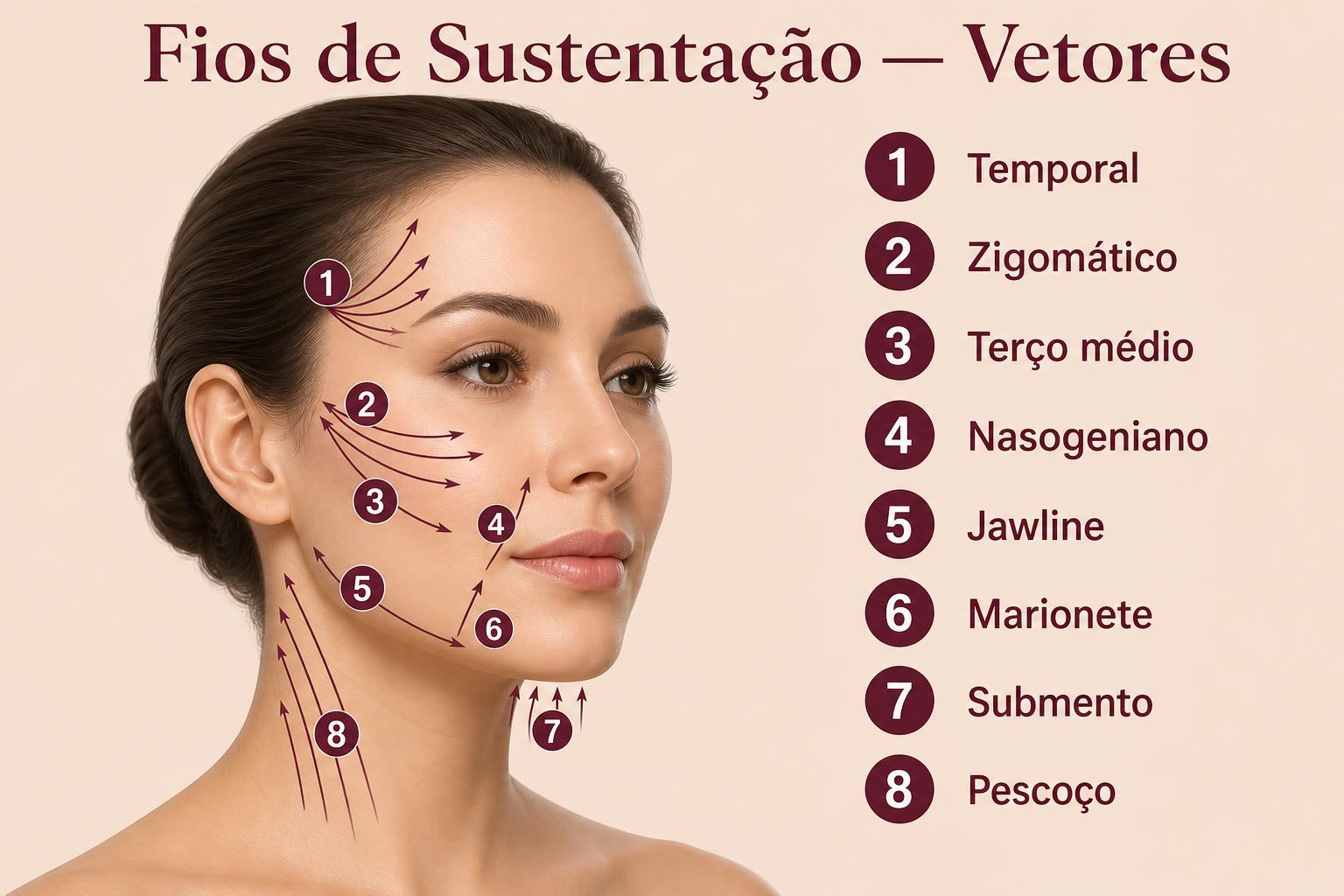 Prancha mapa do tema da apostila Fios de Sustentação